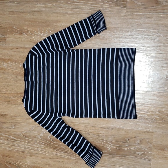 (S) D'Allaird Striped Ribbed Knit Top Comfortable Cozy Soft Casual Cottagecore - Picture 10 of 10